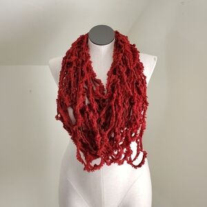 NWT Erika Knight Burgundy red Wool Infinity Scarf